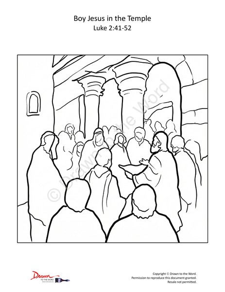 Boy Jesus in the Temple