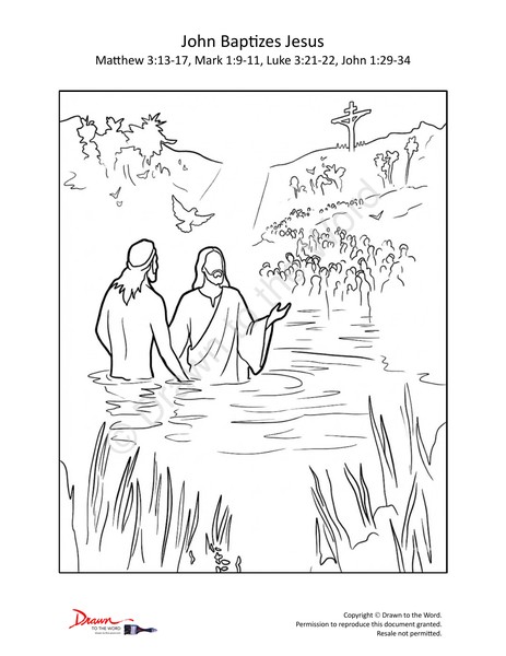 John Baptizes Jesus