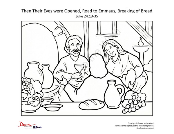 Then Their Eyes were Opened, Road to Emmaus, Breaking of Breadttest